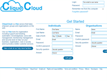 Tablet Screenshot of cliquecloud.com